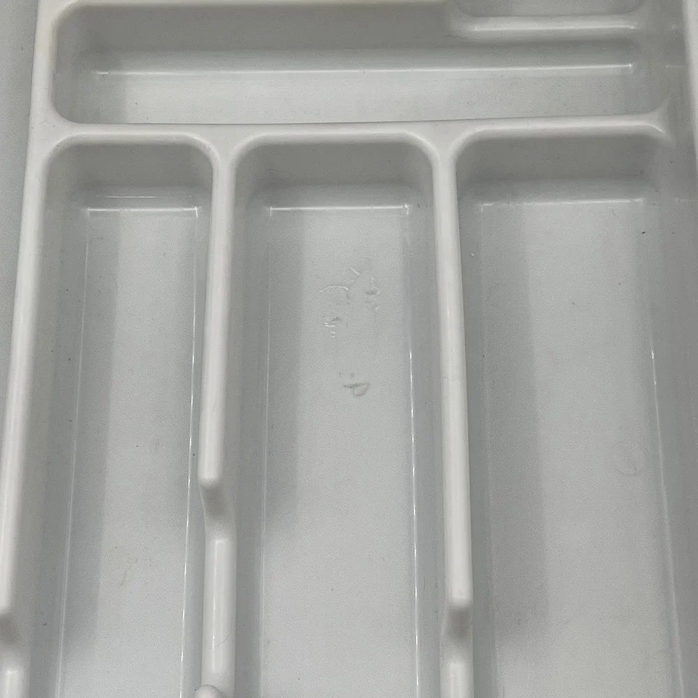 Rubbermaid‎ 0521 White 7 Compartment Cutlery Tray Drawer Organizer 16x11.5